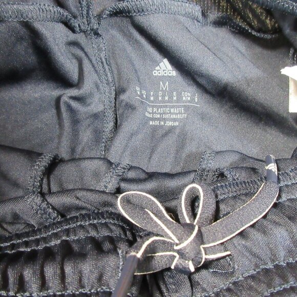 adidas mens navy an white Aeroready striped basketball shorts M EUC - Picture 3 of 5